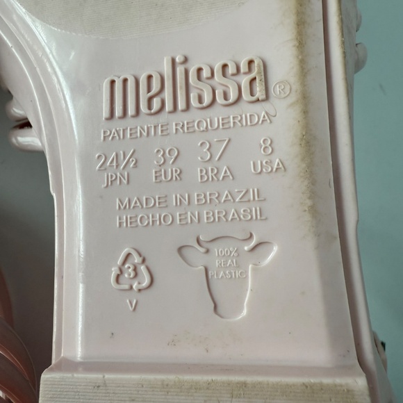 Melissa x Jason Wu Gladiator Sandal Pointy Toe Pink size 8 - Picture 8 of 9